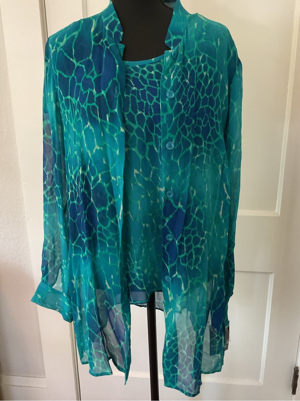 NWT 2 piece 100% silk set